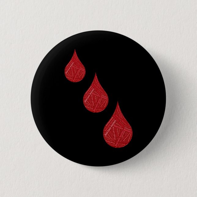 Bewusstsein für Blutkrebs Button (Vorderseite)