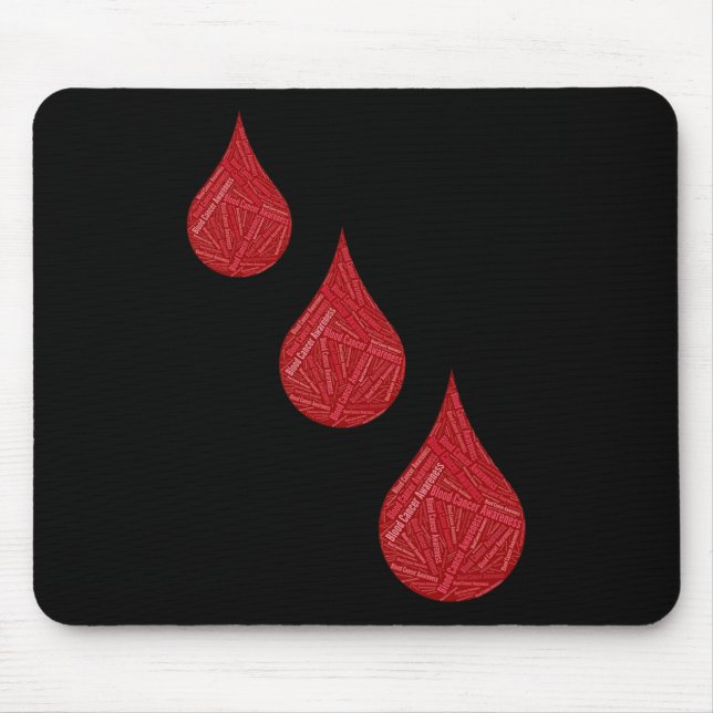 Bewusstsein für Blutkrebs Mousepad (Vorne)