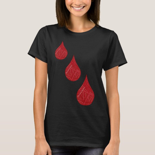 Bewusstsein für Blutkrebs T-Shirt (Vorderseite)