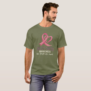 Bewusstsein für Brustkrebs Hoffnung Stärke Liebe U T-Shirt