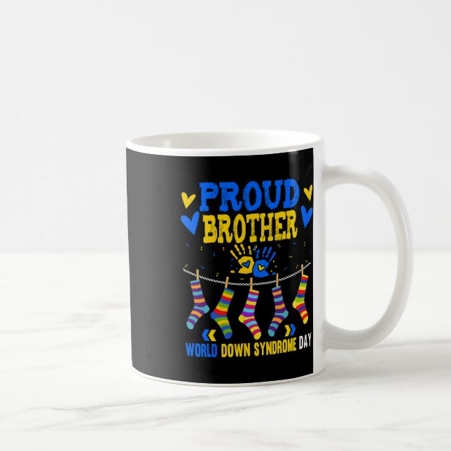 Bewusstsein für das Brother-Down-Syndrom Kaffeetasse (Rechts)