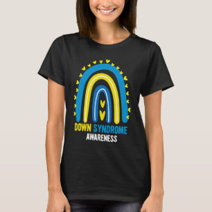 Bewusstsein für das Down-Syndrom Herzrennbogen Gel T-Shirt