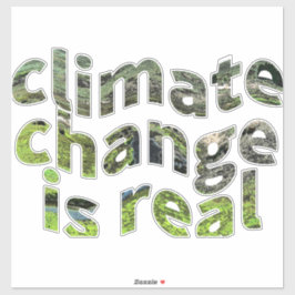 Bewusstsein für den Globalen Klimawandel Aufkleber