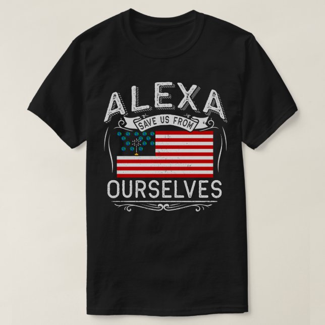 Bewusstsein für den Klimawandel in Amerika T-Shirt (Design vorne)
