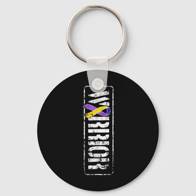 Bewusstsein für den Krebs der Blase - Band des Mil Schlüsselanhänger (Vorderseite)