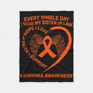 Bewusstsein für die Orangen-Ribbon-Leukämie im Ged Fleecedecke