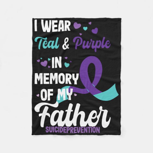 Bewusstsein für die Suizidprävention im Gedenken a Fleecedecke (Vorderseite)