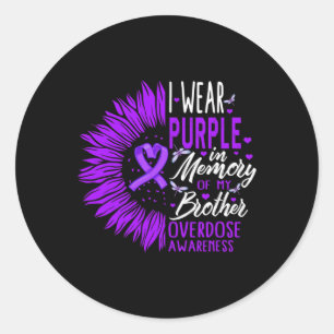 Bewusstsein für die überdosierte Substanz im Gedäc Runder Aufkleber