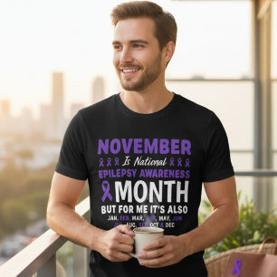 Bewusstsein für Epilepsie das ganze Jahr über unte Tri-Blend Shirt