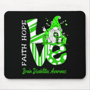 Bewusstsein für Hirnbehinderungen in der Liebe Mousepad