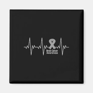 Bewusstsein für Hirnkrebs Herzschlag Welt Hirntumo Magnet