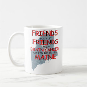 Bewusstsein für Hirnkrebs in Maine Kaffeetasse