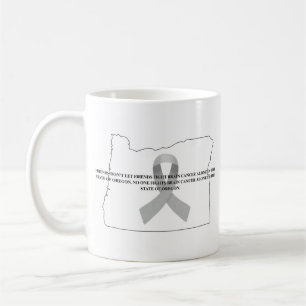 Bewusstsein für Hirnkrebs in Oregon Kaffeetasse