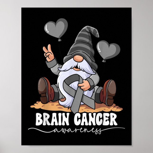 Bewusstsein für Hirnkrebs Poster (Vorne)