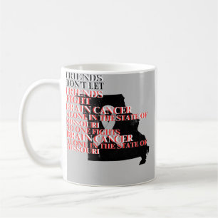 Bewusstsein für Hirntumor in Missouri  Kaffeetasse