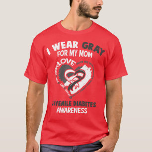 Bewusstsein für jugendliche Diabetes trage ich Gra T-Shirt