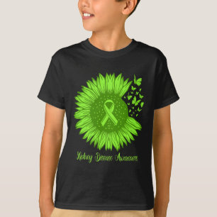 Bewusstsein für Krankheiten Sonnenblumen Mama Grün T-Shirt