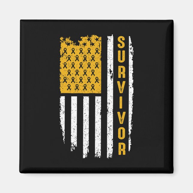 Bewusstsein für Krebs bei Kindern Gold für meinen  Magnet (Vorne)