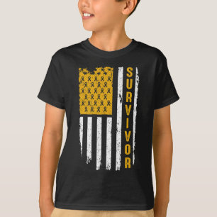Bewusstsein für Krebs bei Kindern Gold für meinen T-Shirt