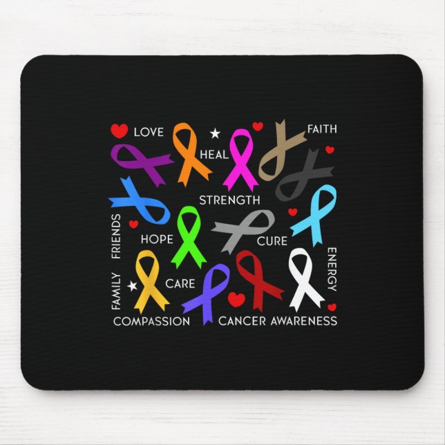 Bewusstsein für Krebs - Kampf gegen Krebsribons Mousepad (Vorne)