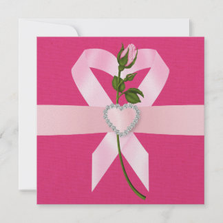 Bewusstsein für Krebs - rosa Schleife