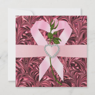 Bewusstsein für Krebs - rosa Schleife