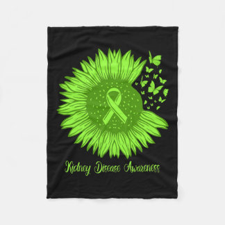 Bewusstsein für Nierenerkrankungen Sonnenblumen Ma Fleecedecke