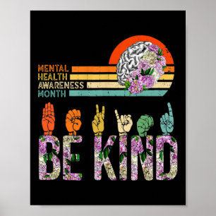 Bewusstsein für psychische Gesundheit ASL Kind-The Poster