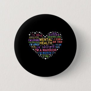 Bewusstsein für psychische Gesundheit Button
