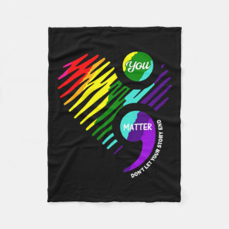 Bewusstsein für psychische Gesundheit Fleecedecke