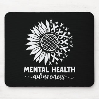 Bewusstsein für psychische Gesundheit Grüne Sonnen Mousepad