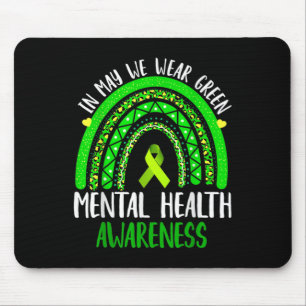 Bewusstsein für psychische Gesundheit im Mai trage Mousepad