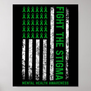 Bewusstsein für psychische Gesundheit Kampf gegen Poster