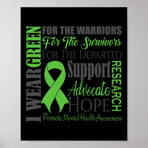 Bewusstsein für psychische Gesundheit Poster