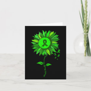 Bewusstsein für psychische Gesundheit Sonnenblumen Karte