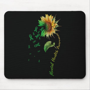 Bewusstsein für psychische Gesundheit Sonnenblumen Mousepad