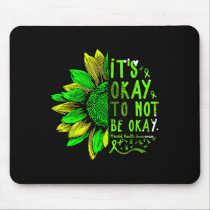 Bewusstsein für psychische Gesundheit Sonnenblumen Mousepad