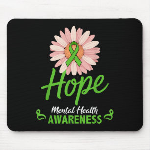 Bewusstsein für psychische Gesundheit Sonnenblumen Mousepad