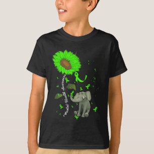 Bewusstsein für psychische Gesundheit Sonnenblumen T-Shirt