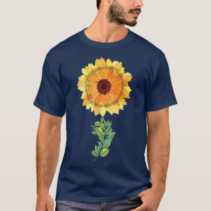 Bewusstsein für psychische Gesundheit Sonnenblumen T-Shirt