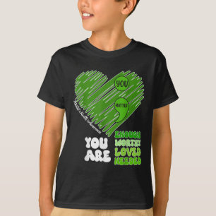 Bewusstsein für psychische Gesundheit Sonnenblumen T-Shirt