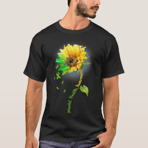 Bewusstsein für psychische Gesundheit Sonnenblumen T-Shirt