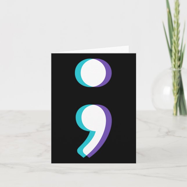 Bewusstsein für psychische Gesundheit - Suizidpräv Karte (Vorderseite)