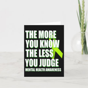 Bewusstsein für psychische Gesundheit - Unterstütz Karte