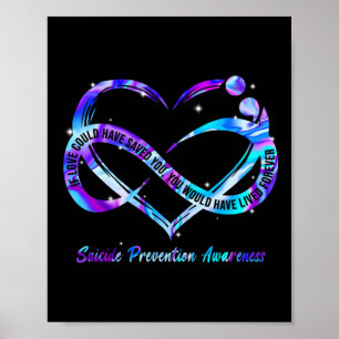 Bewusstsein für Suizidprävention, wenn die Liebe Poster