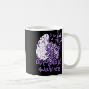 Bewusstsein für Überdosierung Lila Band Drogenabhä Kaffeetasse