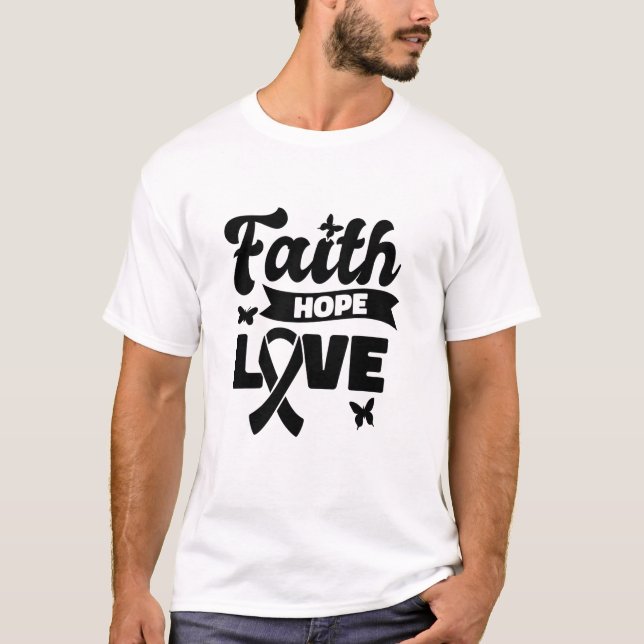 Bewusstsein Glaube Hoffnung T-Shirt (Vorderseite)