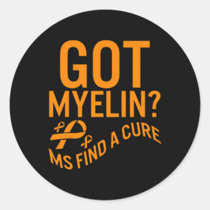 Bewusstsein Got Myelin finden Heilung Multiple Skl Runder Aufkleber