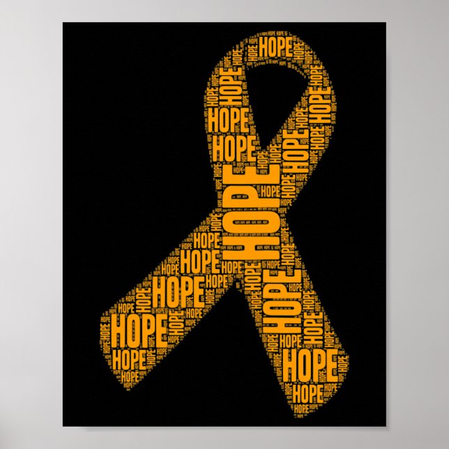 Bewusstsein Hoffnung Leukämie Bewusstsein Poster (Vorne)