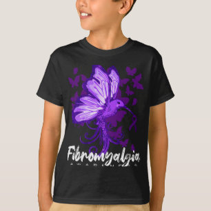 Bewusstsein Hummingbird mit Lila Band T-Shirt